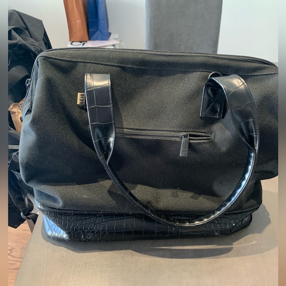 Beis convertible mini weekender in black